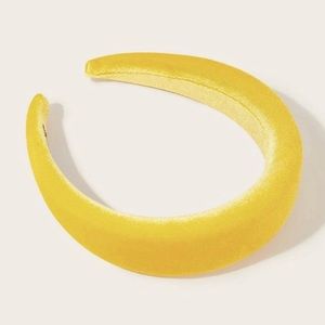 Yellow Velvet Headband